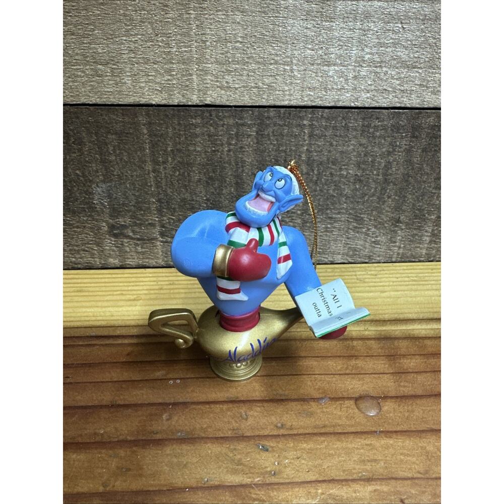 Vintage Grolier Disney Aladdin's Genie Christmas Ornament In Box